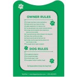 premium dog park sign