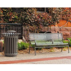 lexington trash receptacle brown