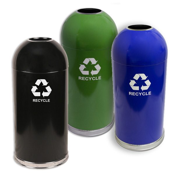 dome top recycling containers