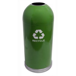 Dome Top Recycling Containers green