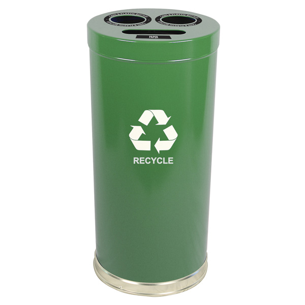 Emoti-Can Recycling Receptacles three opening