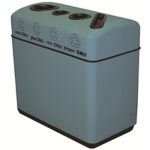 fiberglass recycling container gray