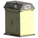picnic waste receptacle beige charcoal