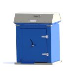 picnic waste receptacle blue charcoal