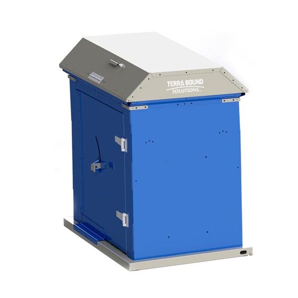 picnic waste receptacle blue charcoal bin