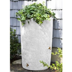 impressions bark 90 gallon rain barrel