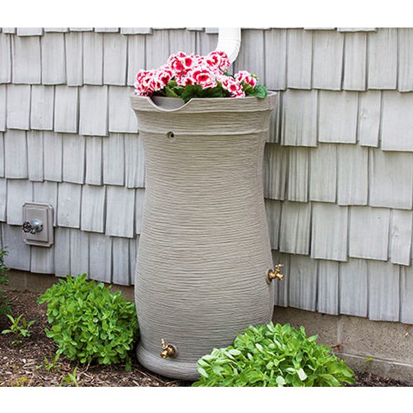 impressions capri 50 gallon rain barrel