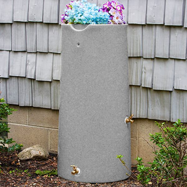 impressions reflections 50 gallon rain barrel front