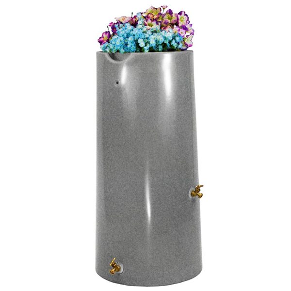 impressions reflections 50 gallon rain barrel lite granite