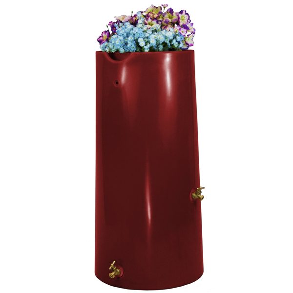 impressions reflections 50 gallon rain barrel marsala