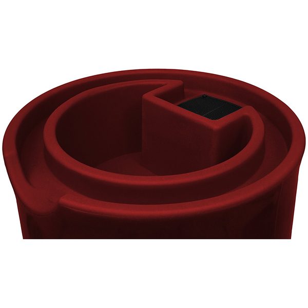 impressions reflections 50 gallon rain barrel top marsala