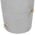 impressions stone 50 gallon rain barrel spigots