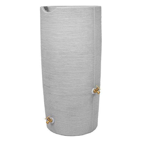 impressions stone 50 gallon rain barrels front