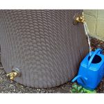 impressions willow 65 gallon rain barrel spigots