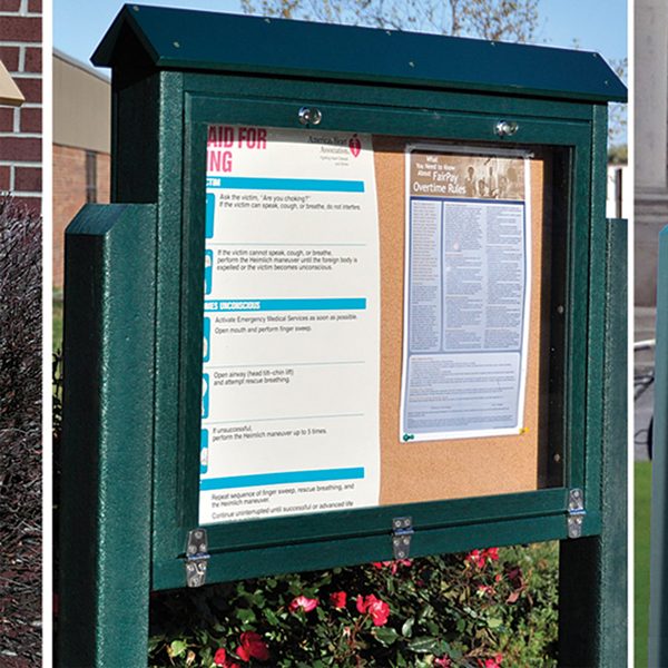 medium hinged message board