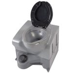 portable mini flush toilet front