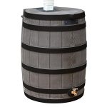 rain wizard 40 gallon rain barrel oak ribs