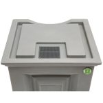 savannah flat top rain barrel top back