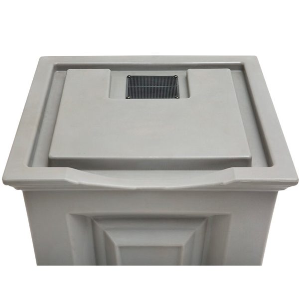 Savannah Flat Top Rain Barrel top front