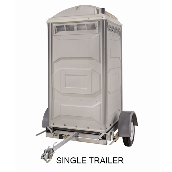 portable toilet single trailer