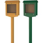 small hinged message board color