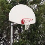 adjustable basketball backstop