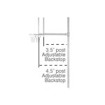 adjustable basketball backstop diagram