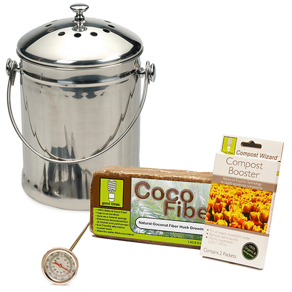 Compost Wizard Essentials Kit Stainless