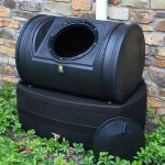 compost wizard hybrid composter rain barrel black