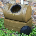 compost wizard hybrid composter rain barrel khaki
