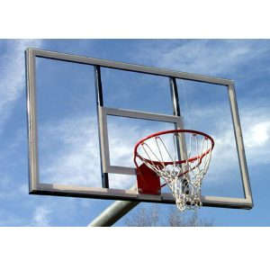 heavy duty bent post basketball backstop