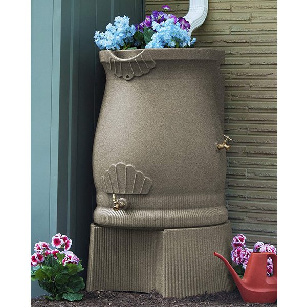 Rain Barrel Urn Stand Spigots