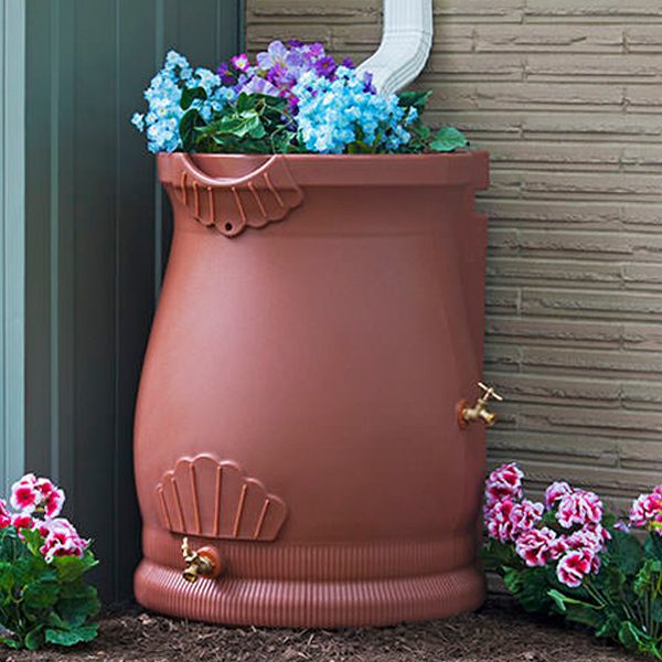 Rain Wizard 50 Gallon Urn Rain Barrel