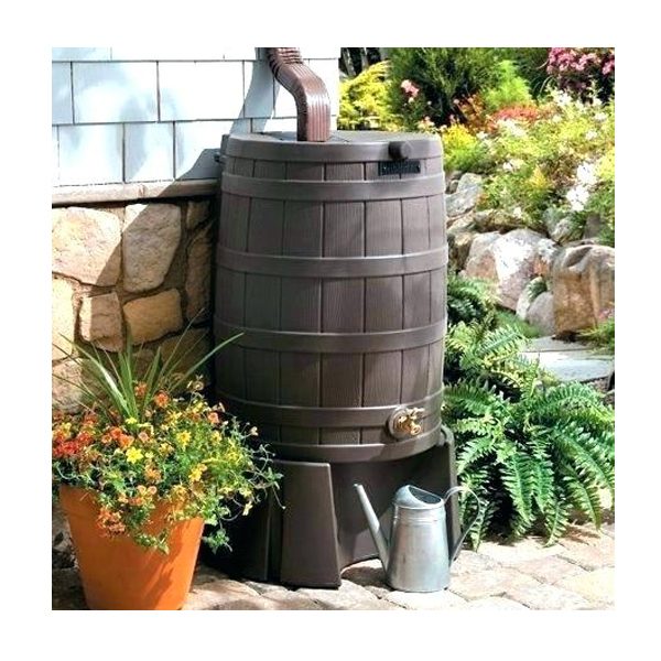 Rain Wizard 50 Rain Barrel Stand Display