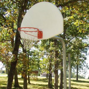 Reinforced Bent Post Basketball Backstop