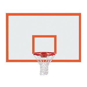 Rectangular Steel Backboard With Border & Target