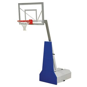 adjustable portable basketball system with acrylic backboard