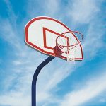 basketball gooseneck system royal blue color