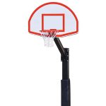 church yard in ground fixed height basketball system