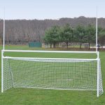 deluxe official football soccer goals set with standard backstays