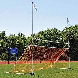 portable practice football soccer combo goal
