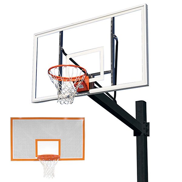 titan powder coated post with steel perforated backboard