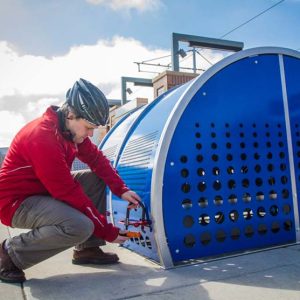 veloport bike locker door