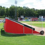 batting cage vinyl skirt red