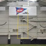 ceiling suspended football goal post
