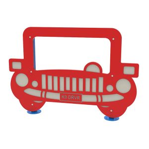 joy ride dog park photo booth panel playful colors