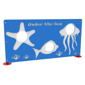 under the sea dog park photo booth panel playful colors
