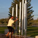 contrabass chimes playground equipment and musical play equipment for all ages
