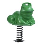 green frog spring rider for playground areas