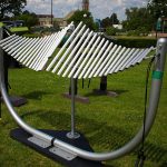 mantra ray playground equipment and musical play equipment close view
